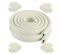Ancdream Enfants Securite Protections d'angles et Rebords,Bord de 4 m / 13 pi + 8 coins Protecteur de Bord de Table et de Coin pour Bébé, Blanc