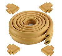 Ancdream Enfants Securite Protections d'angles et Rebords,Bord de 4 m / 13 pi + 8 coins Protecteur de Bord de Table et de Coin pour Bébé, Khaki