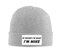Anceky Bien sûr Que J'Ai Raison, Je suis Mike. Bonnet d'hiver tricoté pour Hommes et Femmes