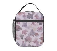 Anceky Boîte à lunch Petals pour femmes et hommes, sac à lunch isotherme réutilisable avec poche avant, idéal pour le travail, les pique-niques et les voyages.