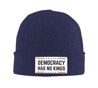 Anceky Bonnet d'hiver tricoté « La démocratie n'a Pas de Roi » pour Hommes et Femmes