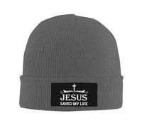 Anceky Bonnet tricoté « Jésus m'a sauvé la Vie » pour Femmes et Hommes