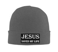 Anceky Bonnet tricoté « Jésus m'a sauvé la Vie » pour Femmes et Hommes