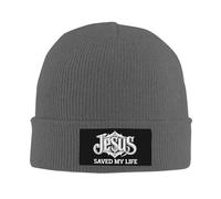 Anceky Bonnet tricoté « Jésus m'a sauvé la Vie » pour Femmes et Hommes