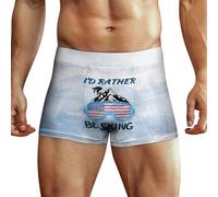 Anceky Boxer pour Homme avec imprimé Drapeau américain et Ski