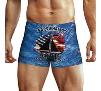 Anceky Boxer pour Homme, Motif Drapeau américain Vintage, imprimé, sous-vêtement Extensible et Doux