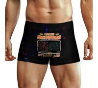 Anceky Boxer pour Homme, Motif rétro, Motif Professeur de mathématiques, Boxer, Short, sous-vêtement imprimé, Extensible, Doux