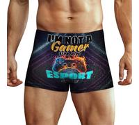 Anceky Boxer pour Homme, Texture Cool, Esports, imprimé, Extensible, Doux