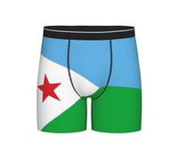 Anceky Boxer Respirant imprimé Drapeau de Djibouti pour Homme - Multiple, Parfait pour Montrer Votre Silhouette