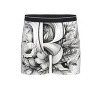 Anceky Boxer Respirant imprimé Lettre B Artistique pour Homme - Multiple, Parfait pour Montrer Votre Silhouette