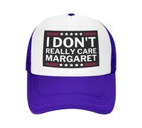 Anceky Casquette de Baseball en Maille Margaret pour Homme et Femme, drôle, Je m'en fiche Vraiment