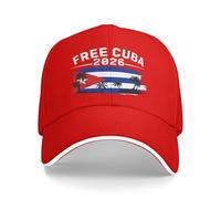 Anceky Casquette de Baseball Liberté Cuba 2026 « Cuba Libre » Patrie et Vie