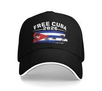 Anceky Casquette de Baseball Liberté Cuba 2026 « Cuba Libre » Patrie et Vie
