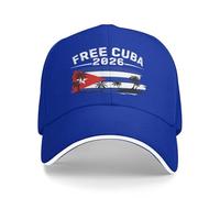 Anceky Casquette de Baseball Liberté Cuba 2026 « Cuba Libre » Patrie et Vie