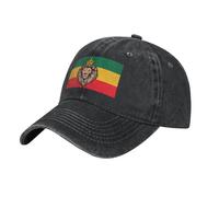 Anceky Casquette de Baseball Vintage délavée en Coton avec Drapeau jamaïcain, Style Rasta, Reggae, Judah, Lion, pour Femmes et Homme
