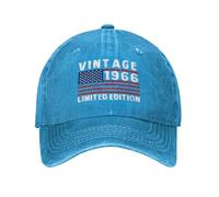 Anceky Casquette de Baseball Vintage édition limitée 1966 pour Papa, Maman, Grand-père ou Grand-mère pour Son 60e Anniversaire
