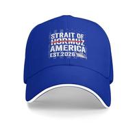 Anceky Casquette de Baseball Vintage Strait of America Est 2026 avec Drapeau américain