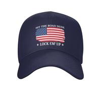 Anceky Casquette Hit The Road Dude Lock Em' Up - Casquette de Baseball Ajustable pour Hommes et Femmes