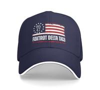 Anceky Casquette Let's Go Taco, Style Foxtrot-Delta-Tango, Casquette de Baseball Humoristique, Casquette de Papa