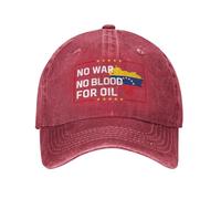 Anceky Casquette « Pas de Guerre Contre Le Venezuela » « Pas de Sang pour Le pétrole »