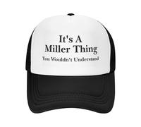 Anceky Casquette Trucker « It's A Miller Thing You Wouldn't Understand » (C'est Un Truc de Miller Que tu ne comprendrais Pas) - Cadeau d'anniversaire - Casquette en