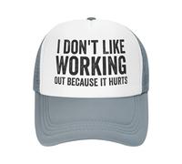 Anceky Casquette Unisexe « Je n'aime Pas Travailler Parce Que ça Fait Mal », Style Baseball, pour Hommes et Femmes.