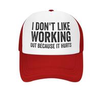 Anceky Casquette Unisexe « Je n'aime Pas Travailler Parce Que ça Fait Mal », Style Baseball, pour Hommes et Femmes.