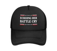 Anceky Casquettes de Baseball en Maille Echoing Her Battle Cry pour Hommes et Femmes