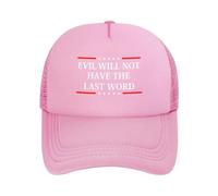 Anceky Casquettes de Baseball en Maille Evil Will Have The Last Word pour Hommes et Femmes