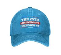 Anceky Chapeau « Appliquez Le 25e amendement » 2547 Destitution 47 Casquette en Coton lavé