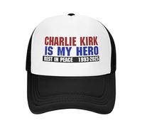 Anceky Charlie Kirk is My Hero Charlie Kirk est Mon héros Casquette de Baseball Unisexe pour Homme et Femme
