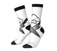 Anceky Chaussettes de cuisine unisexes à haute élasticité et respirabilité, sans pression sur les pieds