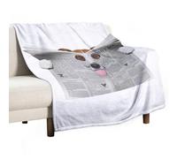 Anceky Couverture en Flanelle Douce, légère et Chaude, Motif Chien lisant Un Journal, Toutes Saisons, pour lit, Chaise, Voiture, canapé, Chambre à Coucher, Voyage, Lavable en Machine, 76 x 101 cm