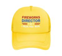 Anceky Directeur des Feux d'artifice « Je Cours, tu Cours » Casquette de Baseball Ajustable