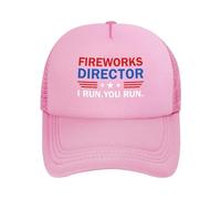 Anceky Directeur des Feux d'artifice « Je Cours, tu Cours » Casquette de Baseball Ajustable
