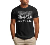 Anceky Il Arrive Un Moment où Le Silence est Une trahison - T-Shirt Homme MLK