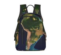 Anceky Image satellite de l'Amérique du Sud Sac à dos de voyage Sac à dos de travail Sac à main