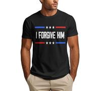 Anceky Je Lui pardonne Chapeaux Foi chrétienne Jésus Amour Mémoire Charlie Kirk T-Shirt