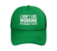 Anceky Je n'aime Pas Travailler Parce Que ça Fait Mal. Casquette de Baseball Ajustable.