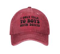 Anceky Je ne Parle qu'aux garçons Qui Ont des Bateaux - Chapeaux en Jean - Casquette de Baseball pour Hommes et Femmes
