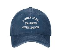 Anceky Je ne Parle qu'aux garçons Qui Ont des Bateaux - Chapeaux en Jean - Casquette de Baseball pour Hommes et Femmes