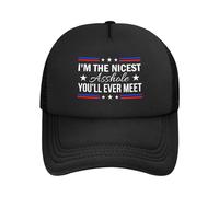 Anceky Je suis Le Plus Gentil Connard Que Vous rencontrerez jamais. Casquette de Baseball, Casquette Trucker, Casquette Homme/Femme.