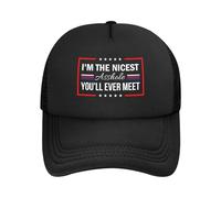 Anceky Je suis Le Plus Gentil Connard Que Vous rencontrerez jamais. Casquette de Baseball, Casquette Trucker, Casquette Homme/Femme.