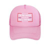 Anceky Je suis Le Plus Gentil Connard Que Vous rencontrerez jamais. Casquette de Baseball, Casquette Trucker, Casquette Homme/Femme.