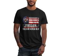 Anceky La liberté ne Meurt jamais T-Shirt Charlie Kirk Repose en Paix