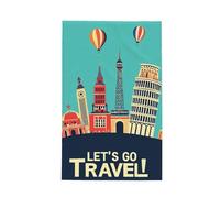 Anceky Let's Go Travel pour des torchons de Cuisine absorbants, 40 x 66 cm, torchons à Vaisselle à séchage Rapide