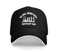 Anceky Nous n'oublierons jamais Le 11 Septembre. Casquette de Baseball Style Papa pour Hommes.