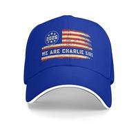 Anceky Nous Sommes Charlie Kirk Sandwich Hats Casquette de Baseball réglable Unisexe Noire