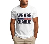 Anceky Nous Sommes Charlie Kirk Shirts Soutenez Hero Charlie T-Shirt pour Homme