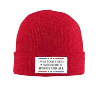 Anceky on m'a Dit qu'il y aurait Justice. Bonnet tricoté pour Femmes et Hommes.